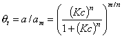 Generalized Langmuir (GL) isotherm (0 < m,n ≤ 1)