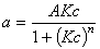 Radke-Prausnitz (RP) aka Redlich-Peterson equation